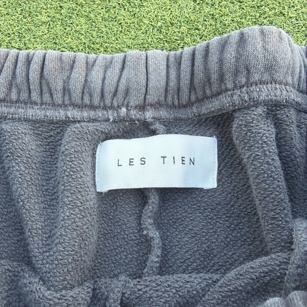 Les Tien Gray Classic Sweatpants Men Small Heavyweight Fleece Cotton USA Made